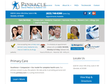 Tablet Screenshot of pinnacleinternalmedicine.com